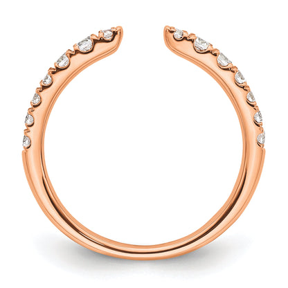 14K Rose Gold True Origin 3/8 Carat Lab Grown Diamond Vs D E F Fancy Band