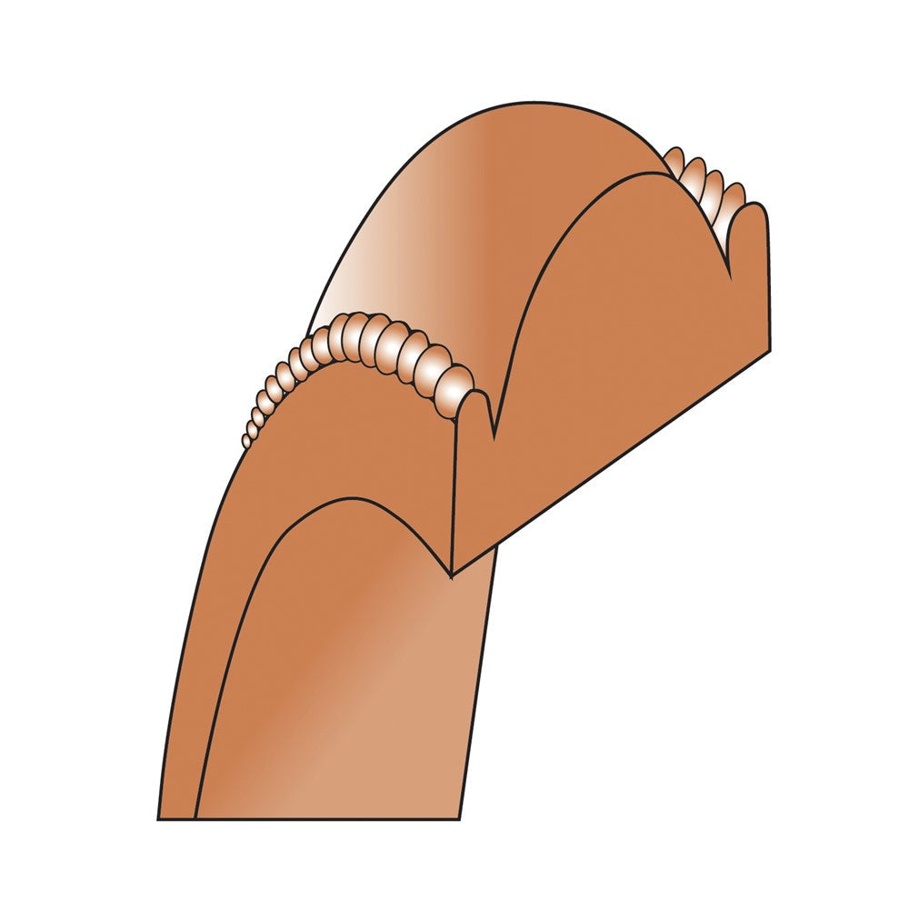 14k Rose Gold 6mm Milgrain Half-Round Wedding Band Ring