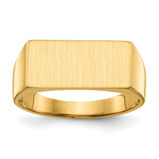 10K Yellow Gold 10Ky 8.0X16.5mm Open Back Men'S Signet Ring