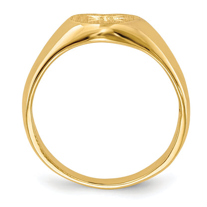 14K Yellow Gold Childs .005Ct. Diamond Ring Mounting