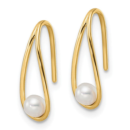 14K Yellow Gold Madi K Freshwater Cultured Pearl Teardrop Earrings