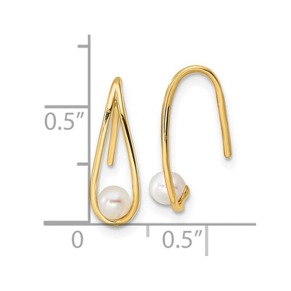 14K Yellow Gold Madi K Freshwater Cultured Pearl Teardrop Earrings