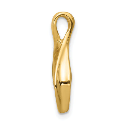 14K Yellow Gold Chain Slide Omega