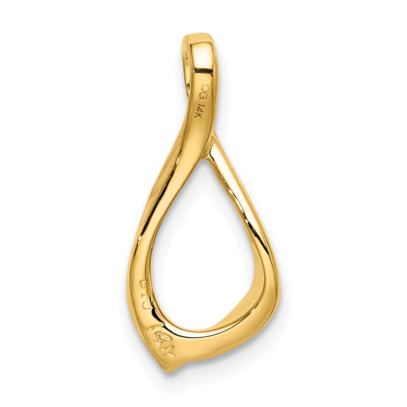 14K Yellow Gold Chain Slide Omega