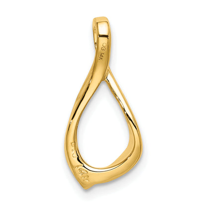 14K Yellow Gold Chain Slide Omega