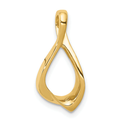 14K Yellow Gold Chain Slide Omega