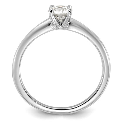14k White Gold 1/2 Ct. Certified Lab Grown Diamond VS/SI+ G+ Round Solitaire Engagement Ring