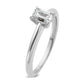 14k White Gold 3/4 Ct. Certified Lab Grown Diamond VS/SI+ G+ Emerald Solitare Engagement Ring