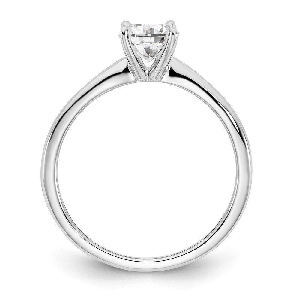 14k White Gold 3/4 Ct. Certified Lab Grown Diamond VS/SI+ G+ Oval Solitare Engagement Ring