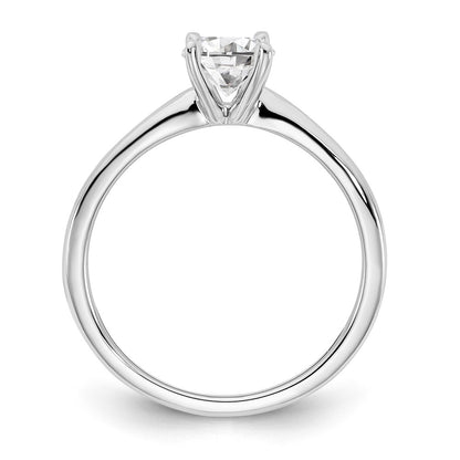 14k White Gold 3/4 Ct. Certified Lab Grown Diamond VS/SI+ G+ Oval Solitare Engagement Ring