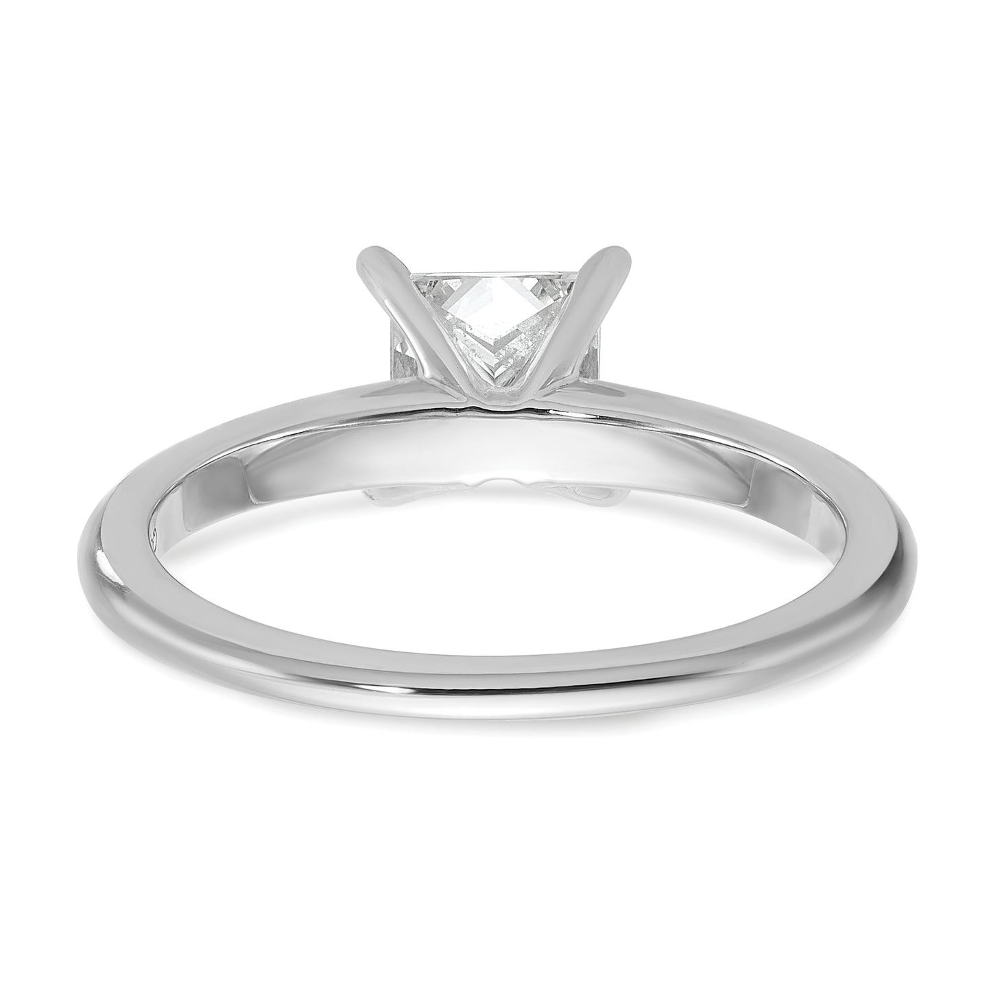 14k White Gold 1 Ct. Lab Grown Diamond VS/SI+ G+ Princess Solitare Engagement Ring