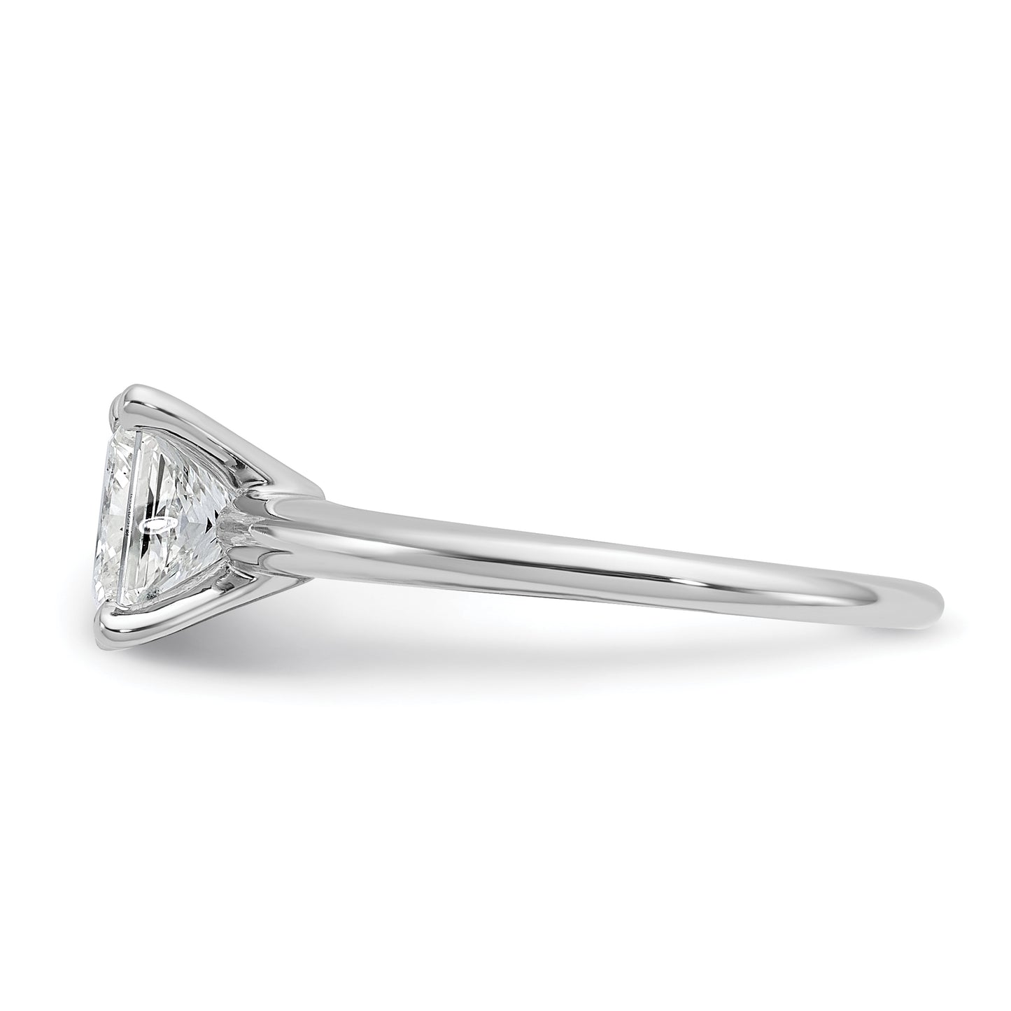 14k White Gold 1 1/2 Ct. Lab Grown Diamond VS/SI+ G+ Princess Solitare Engagement Ring