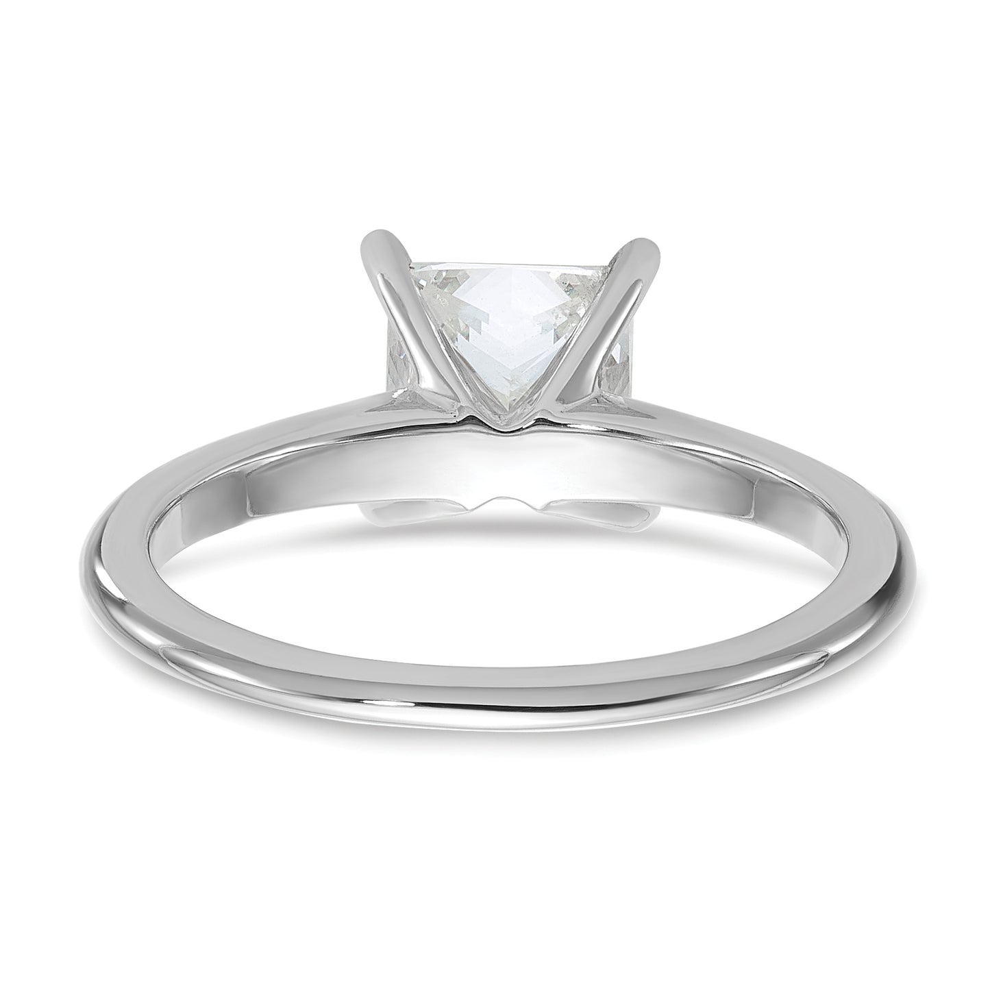 14k White Gold 1 1/2 Ct. Lab Grown Diamond VS/SI+ G+ Princess Solitare Engagement Ring