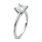 14k White Gold 1 1/2 Ct. Lab Grown Diamond VS/SI+ G+ Princess Solitare Engagement Ring