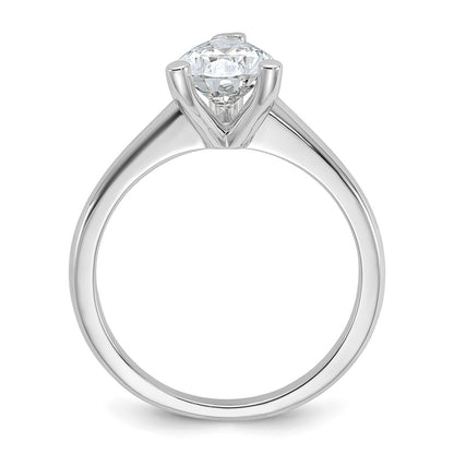 14k White Gold 1 1/2 Ct. Lab Grown Diamond VS/SI+ G+ Pear Solitare Engagement Ring