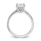 14k White Gold 1 1/2 Ct. Certified Lab Grown Diamond VS/SI+ G+ Round Solitaire Engagement Ring