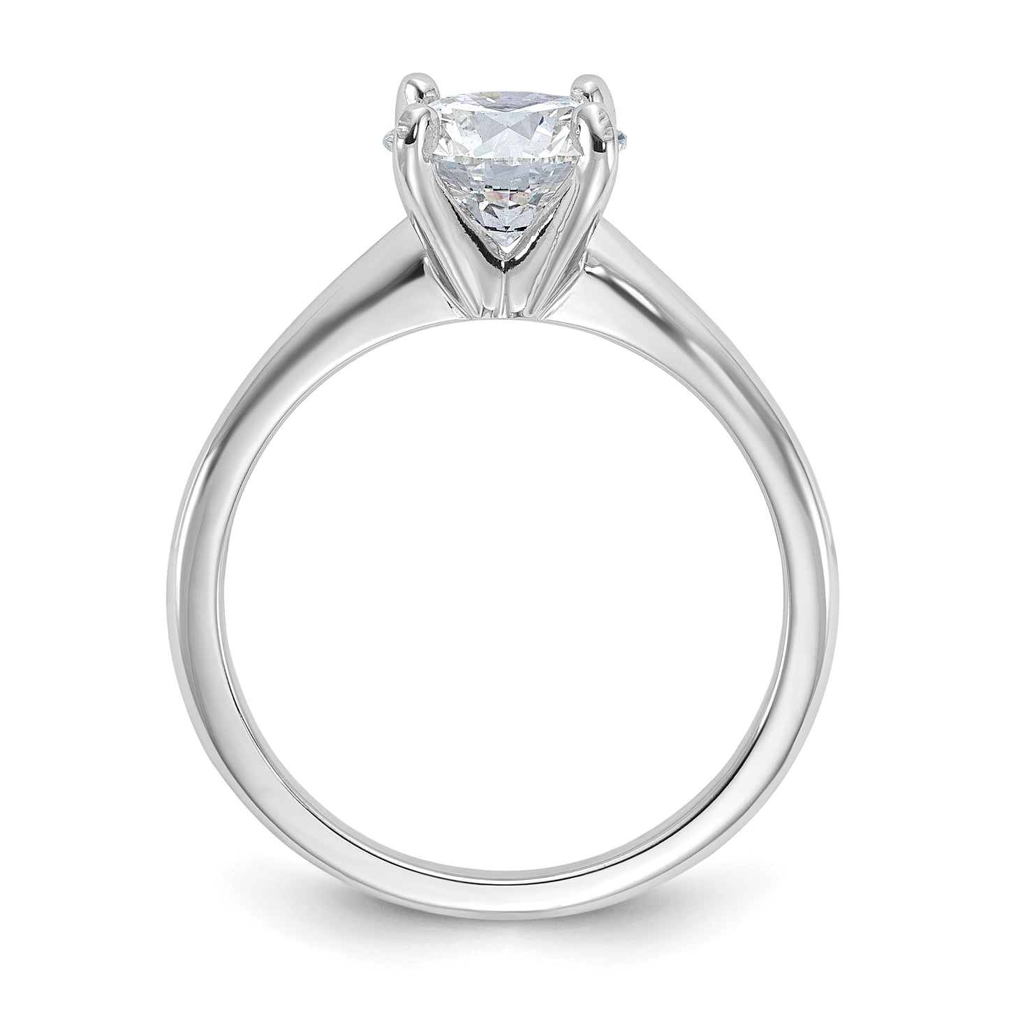 14k White Gold 1 1/2 Ct. Certified Lab Grown Diamond VS/SI+ G+ Round Solitaire Engagement Ring