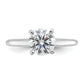 14k White Gold 1 1/2 Ct. Certified Lab Grown Diamond VS/SI+ G+ Round Solitaire Engagement Ring