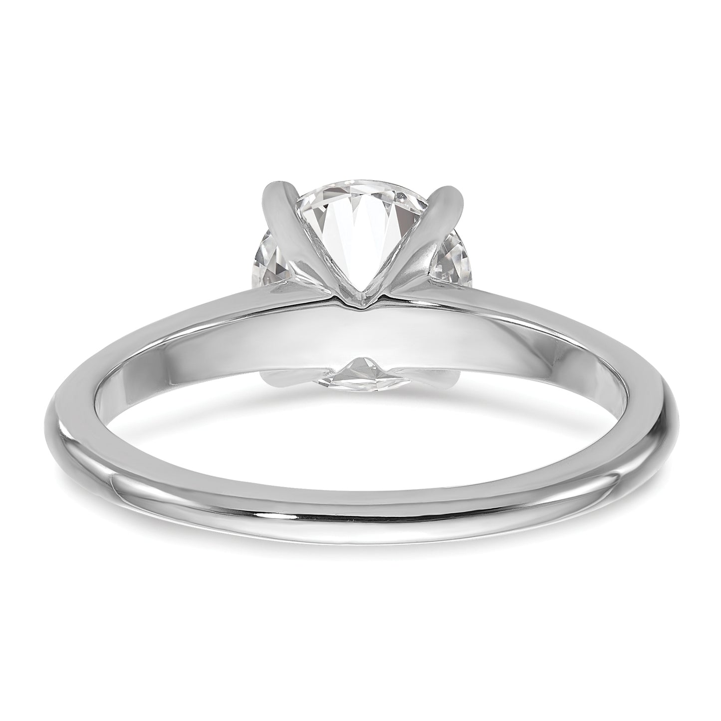 14k White Gold 1 1/2 Ct. Certified Lab Grown Diamond VS/SI+ G+ Round Solitaire Engagement Ring