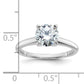 14k White Gold 1 1/2 Ct. Certified Lab Grown Diamond VS/SI+ G+ Round Solitaire Engagement Ring