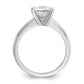 14k White Gold 2 Ct. Certified Lab Grown Diamond VS/SI+ G+ Princess Solitare Engagement Ring