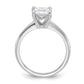 14k White Gold 2 Ct. Lab Grown Diamond VS/SI+ G+ Radiant Solitare Engagement Ring