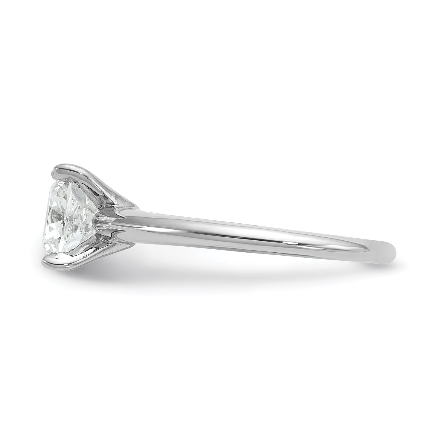 14k White Gold 2 1/2 Ct. Certified Lab Grown Diamond VS/SI+ G+ Cushion Solitare Engagement Ring