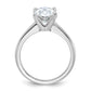 14k White Gold 2 1/2 Ct. Lab Grown Diamond VS/SI+ G+ Oval Solitare Engagement Ring