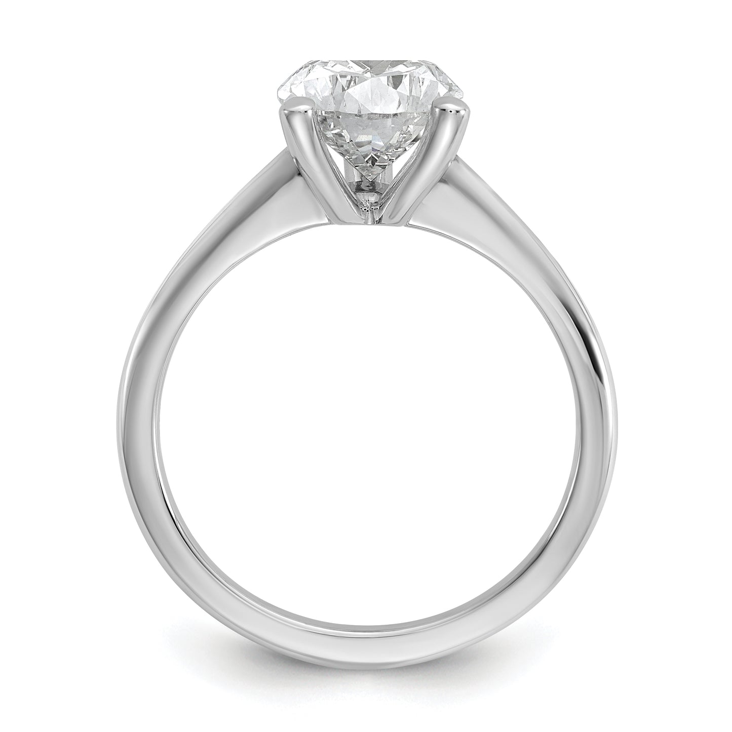 14k White Gold 2 1/2 Ct. Certified Lab Grown Diamond VS/SI+ G+ Pear Solitare Engagement Ring