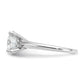 14k White Gold 2 1/2 Ct. Lab Grown Diamond VS/SI+ G+ Round Solitaire Engagement Ring