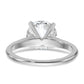 14k White Gold 2 1/2 Ct. Lab Grown Diamond VS/SI+ G+ Round Solitaire Engagement Ring