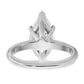 14k White Gold 3 Ct. Certified Lab Grown Diamond VS/SI+ G+ Marquise Solitaire Engagement Ring