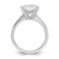 14k White Gold 3 Ct. Certified Lab Grown Diamond VS/SI+ G+ Princess Solitare Engagement Ring