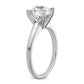 14k White Gold 3 Ct. Certified Lab Grown Diamond VS/SI+ G+ Round Solitaire Engagement Ring