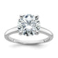 14k White Gold 3 Ct. Lab Grown Diamond VS/SI+ G+ Round Solitaire Engagement Ring