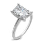 14k White Gold 3 Ct. Certified Lab Grown Diamond VS/SI+ G+ Radiant Solitaire Engagement Ring