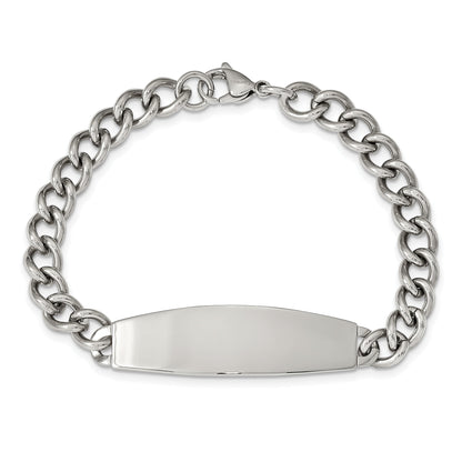 8.75 Inch Chisel Stainless Steel Polished Curb Chain 8.25 Id Bracelet