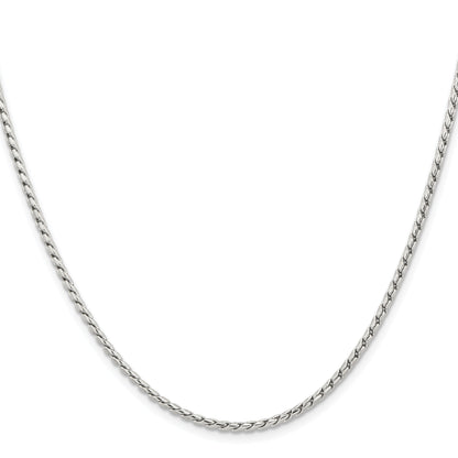 Stainless Steel Chisel Polished 2.5mm 20 Inch Fancy Link Chain Necklace