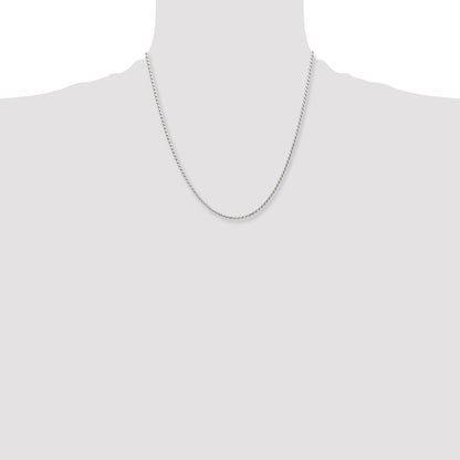 Stainless Steel Chisel Polished 2.5mm 20 Inch Fancy Link Chain Necklace