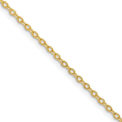 Brass/White Chisel Gold-Tone Brass 1.70mm Plated 20 Inch Rolo Chain Necklace
