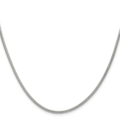 Stainless Steel Chisel Polished 2mm 20 Inch Snake Chain Necklace