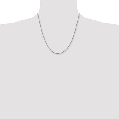 Stainless Steel Chisel Polished 2mm 20 Inch Snake Chain Necklace