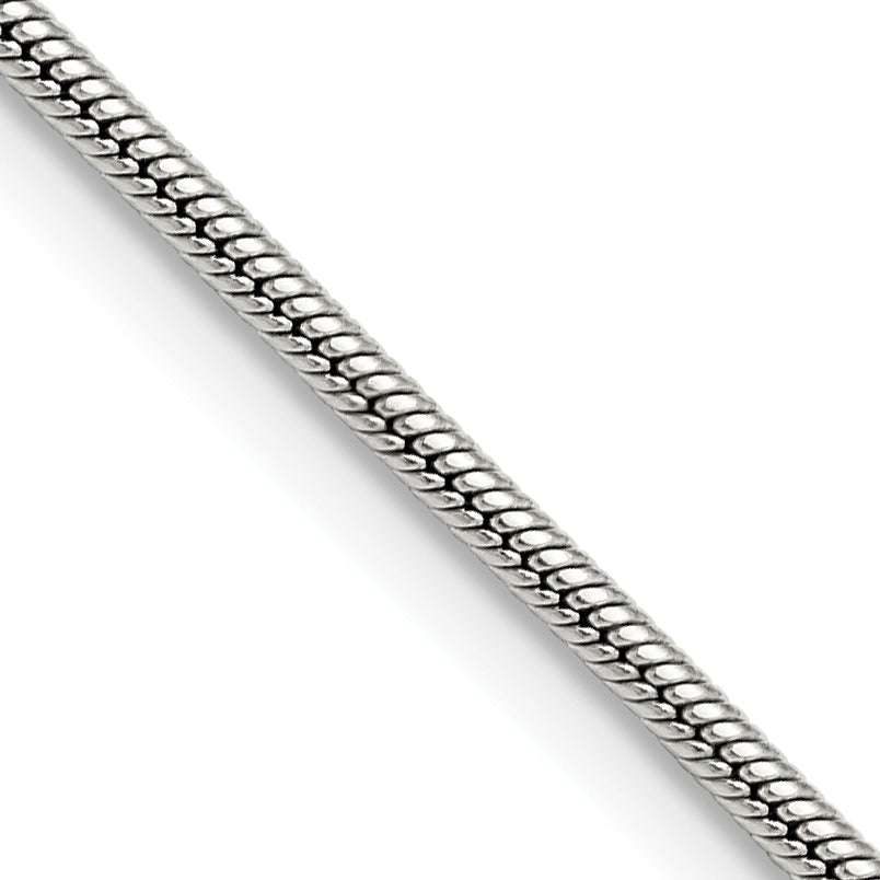 Stainless Steel Chisel Polished 2mm 20 Inch Snake Chain Necklace