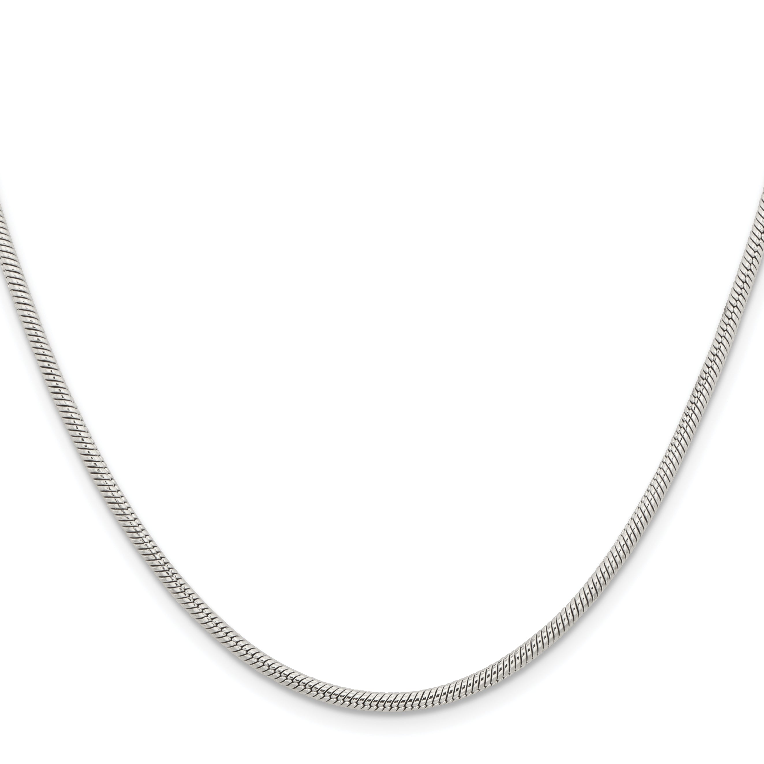 Stainless Steel Chisel Polished 2.4mm 20 Inch Snake Chain Necklace