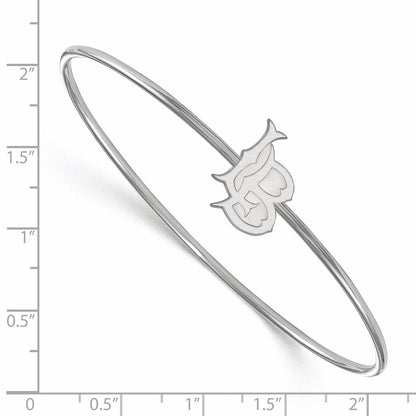 Sterling Silver Ss Rh Plat Logoart California State University, Long Beach Slip On Bangle