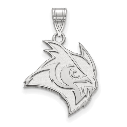 14K White Gold Logoart Rice University Owl Large Pendant