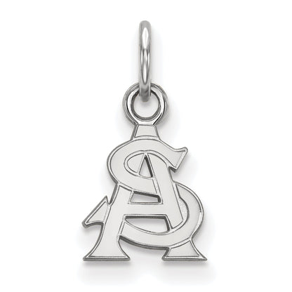 10K White Gold Logoart Arizona State University A S Extra Small Pendant