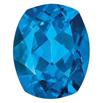 Gemstone Kashmir Blue Passion Topaz 8X6mm Antique Long Cushion