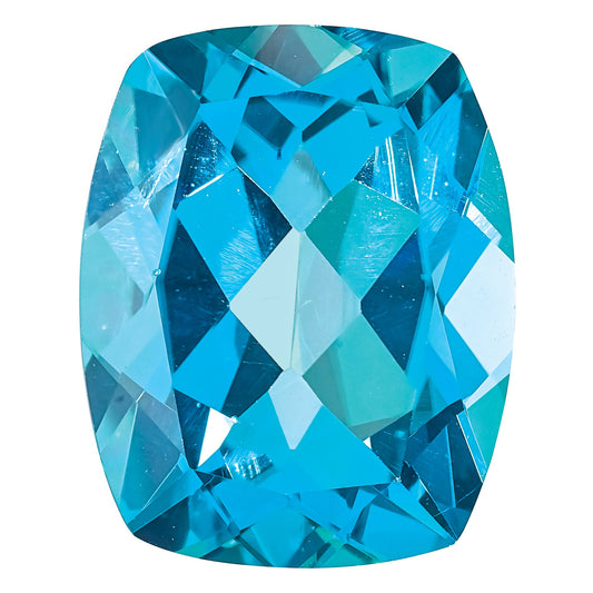 Gemstone Paraiba Passion Topaz 8X6mm Antique Long Cushion