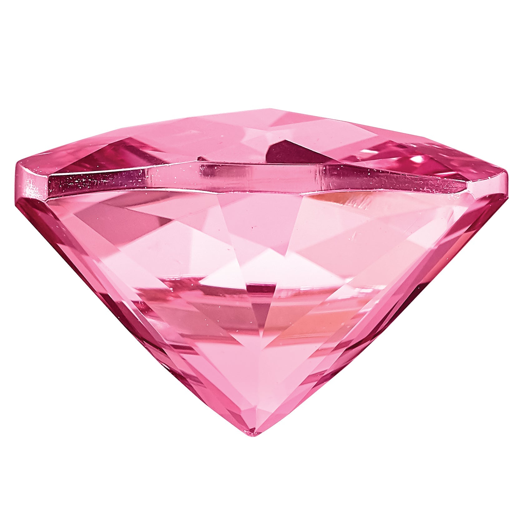 Gemstone Baby Pink Passion Topaz 8mm Antique Cushion Checkerboard